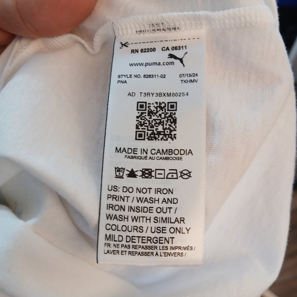 Puma Formula 1 Shirt Mens Medium White F1 Sao Paulo Grand Prix Graphic T-Shirt - Picture 8 of 10